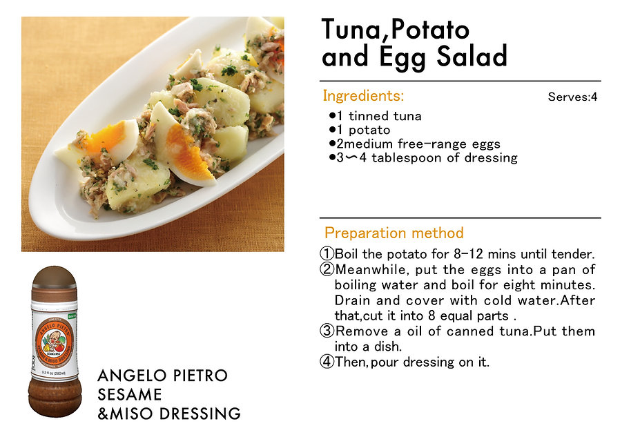 ＃ recipeサイト　Sesame_Tuna,potao and egg sa